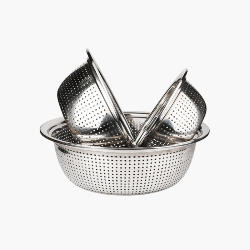 Stainless steel large colander