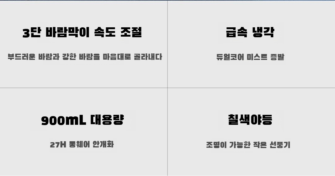 사무실 탁상용 냉풍기 설치 이미지