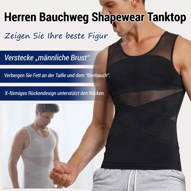 Herren Bauchweg Mieder Tanktop