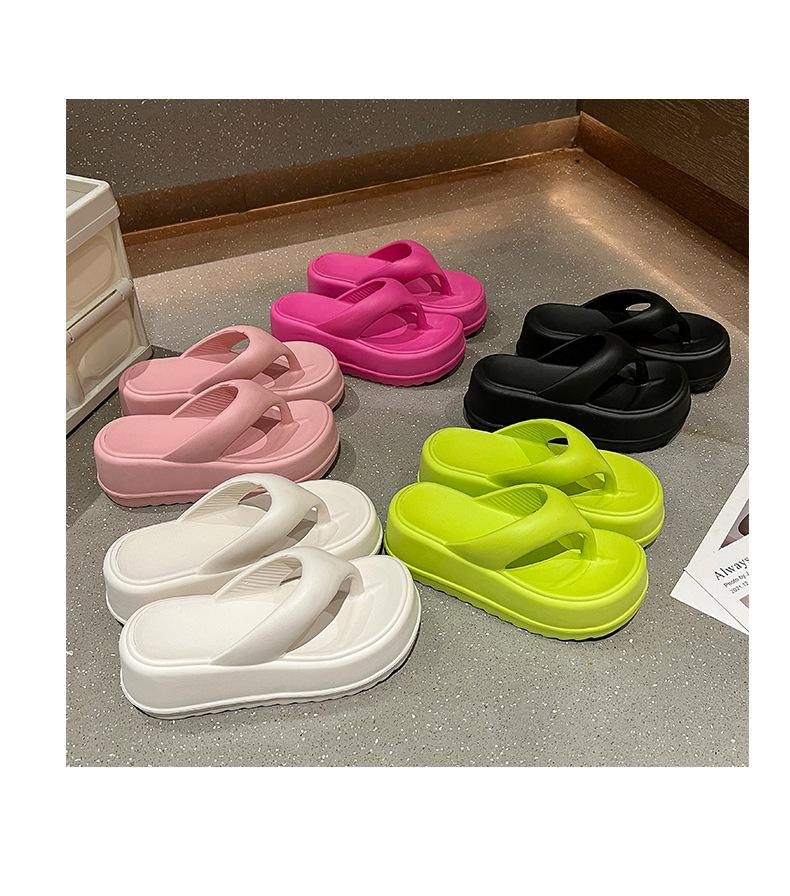여자 여름 파워 송편 통굽 조리 비치 슬리퍼 내마모성 웨지 힐 조리