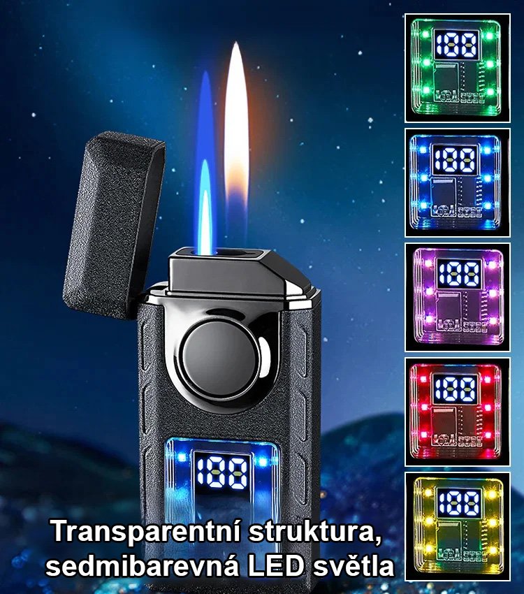 Hlasem ovládaný inteligentní zapalovač odolný proti větru.