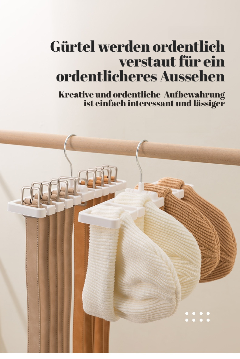 Home Gürtelaufbewahrungsständer Schal Krawattenständer Multifunktionaler drehbarer Gürtelschalaufbew