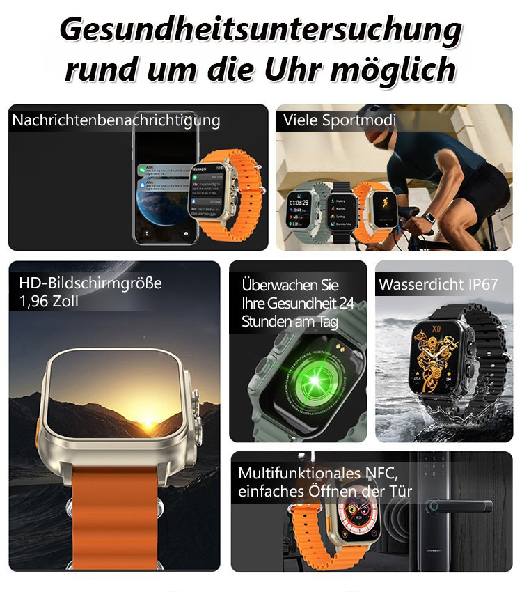 Ultra-Kopfhörer Zwei-in-Eins Smartwatch