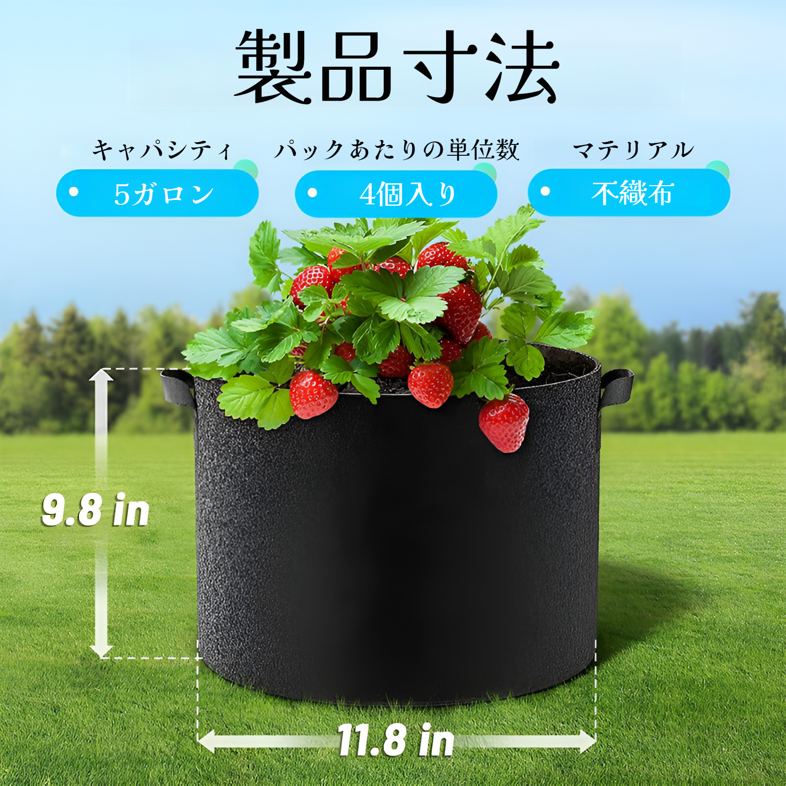 フェルト植栽バケツAmazon不織布植栽バッグ厚手栽培バッグ美容植栽バッグ