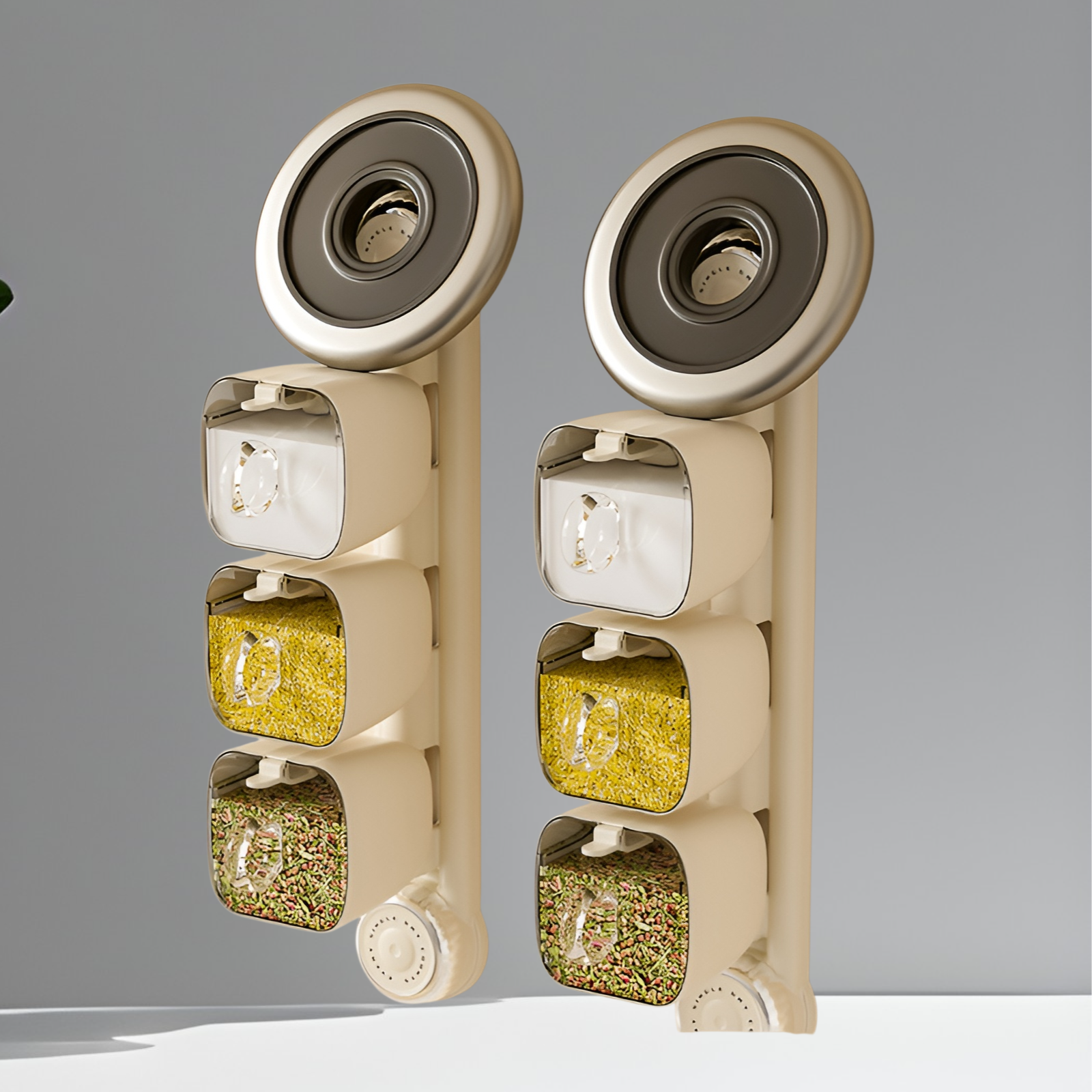 吸盤回転スパイスボックスラック
