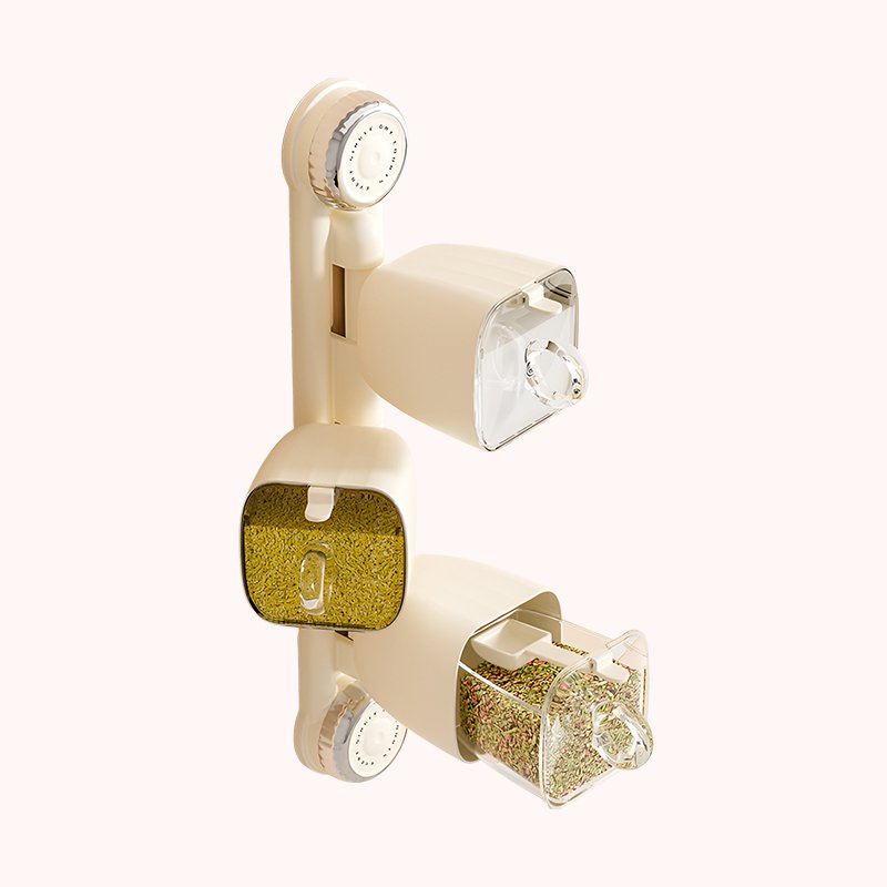 吸盤回転スパイスボックスラック