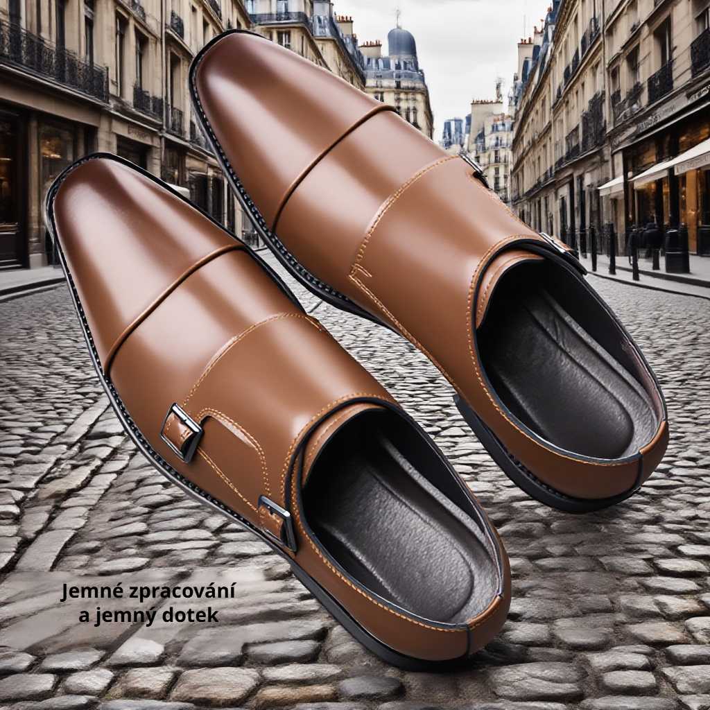 Elegantní pánské kožené boty pro formální příležitosti