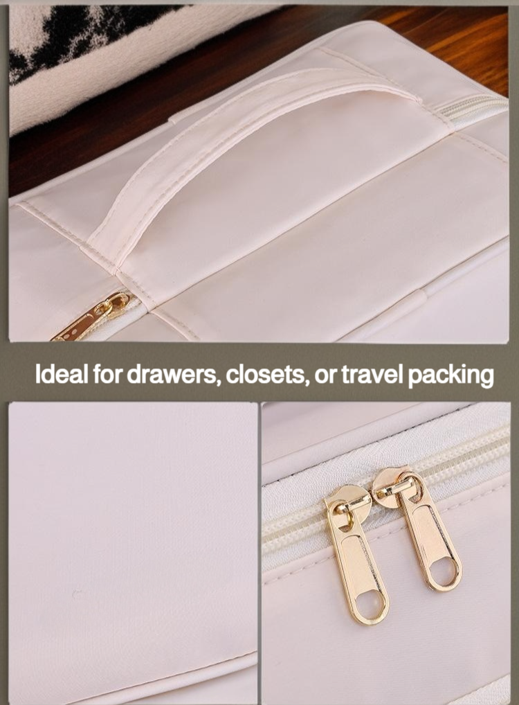 Close-up of four-in-one underwear storage compartments