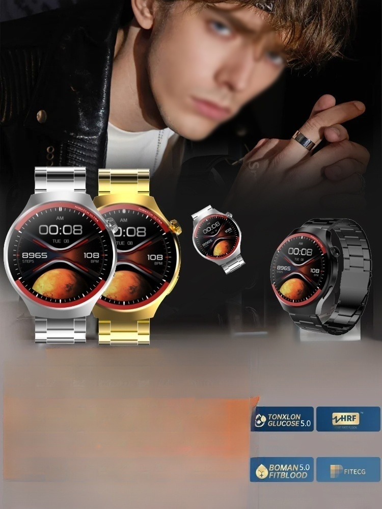 WATCH4PRO Ruimte Verkenning Ronde Scherm Smartwatch