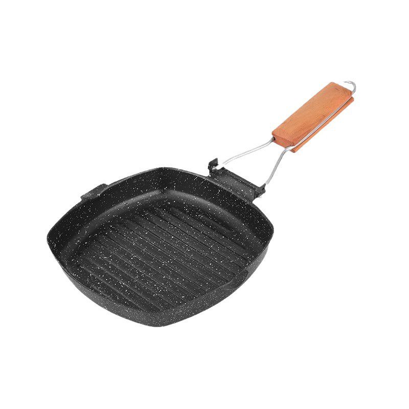 特製ステーキポット、ステーキポット、オムレツポット、アウトドア用ベーキングパン、折りたたみ式で便利な電磁調理器付きポータブルフライパン、ガスコンロ、万能フライパン