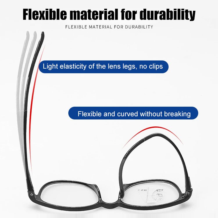 Anti-blue light multifocal presbyopia glasses