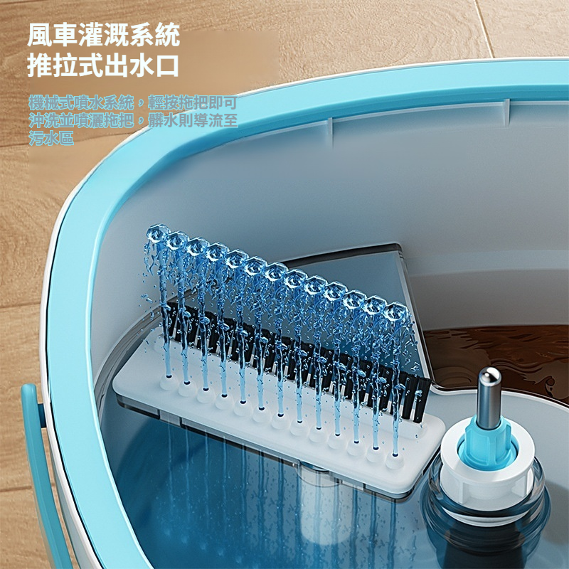 懶人自動脫水拖地工具旋轉拖把
