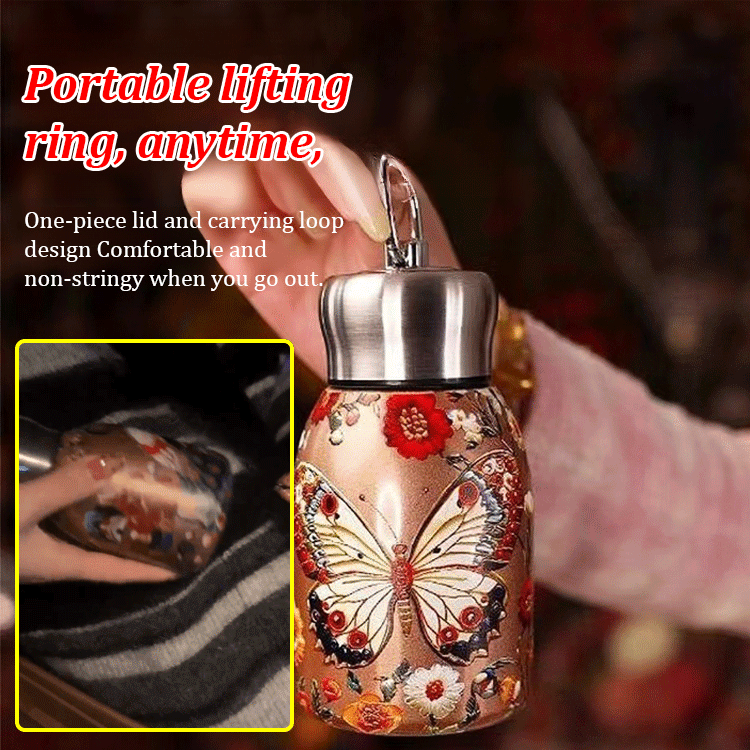 3D Embossed 'Little Chubby' Stainless Steel Insulated Cup