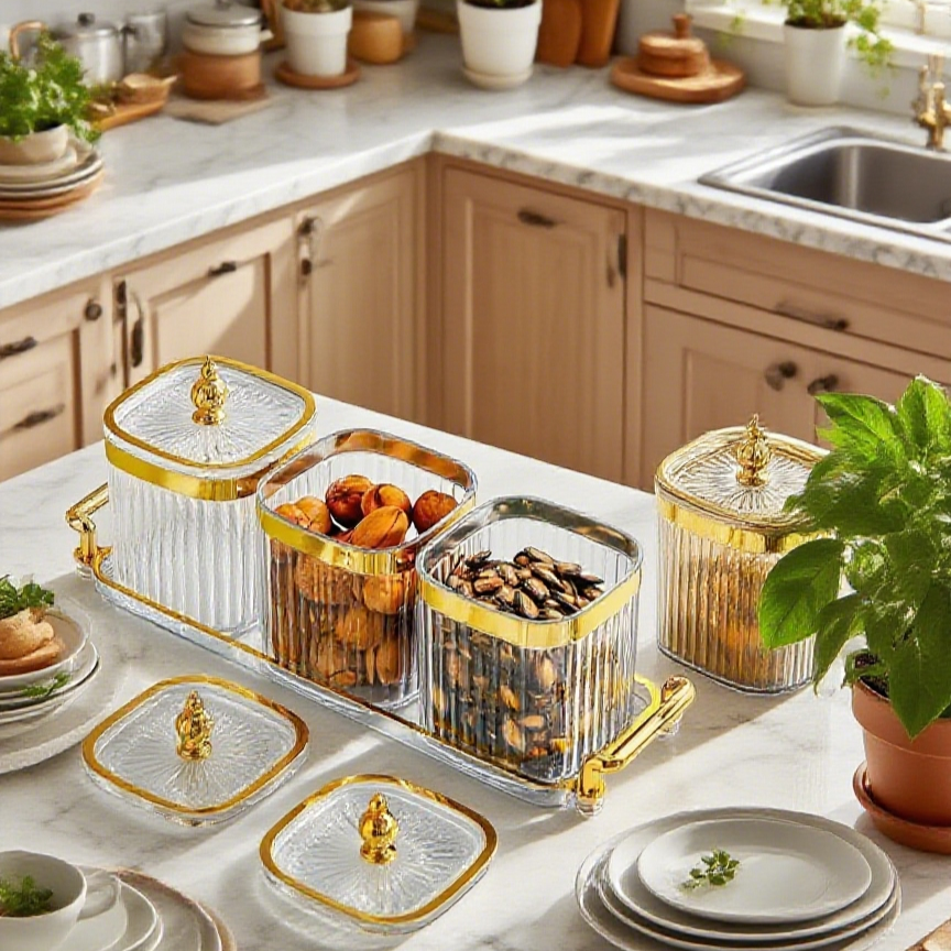 Luxusní dóza na pečivo a sušené ovoce z vysoce kvalitního materiálu