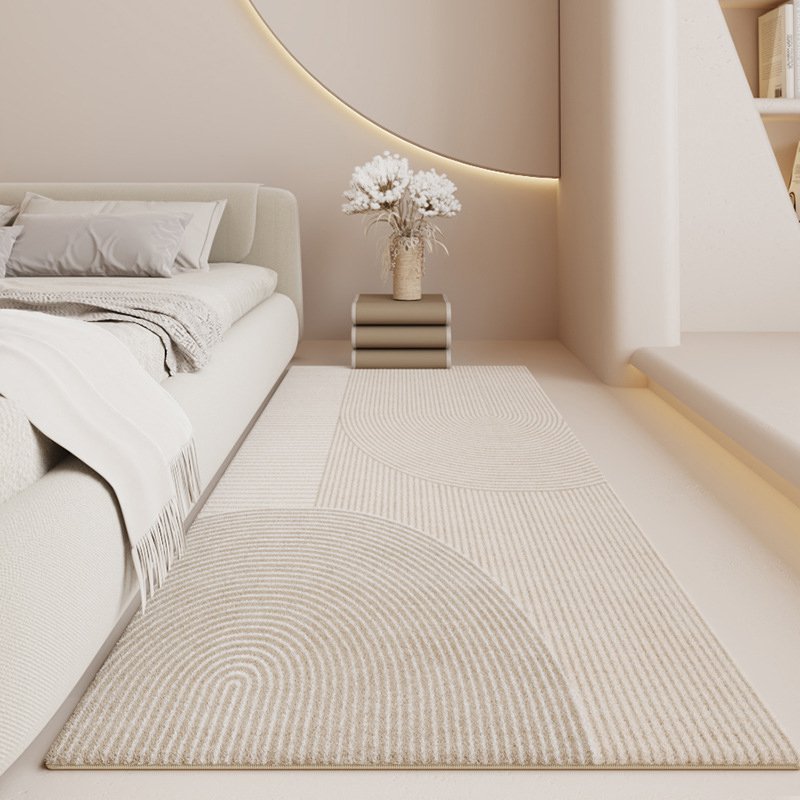 가정용 전포 모조 캐시미어 카펫 침대 옆 담요 보온 크림 웜카펫