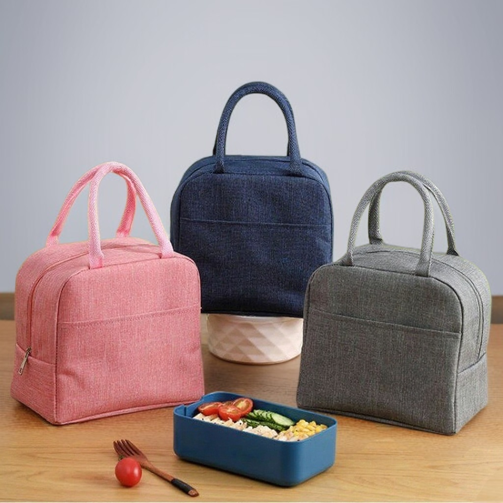 양이온 점심 가방 보온 도시락 가방 휴대용 대용량 점심 가방 포함