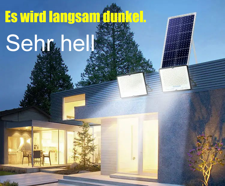 Solar-LED-Gartenleuchte für draußen