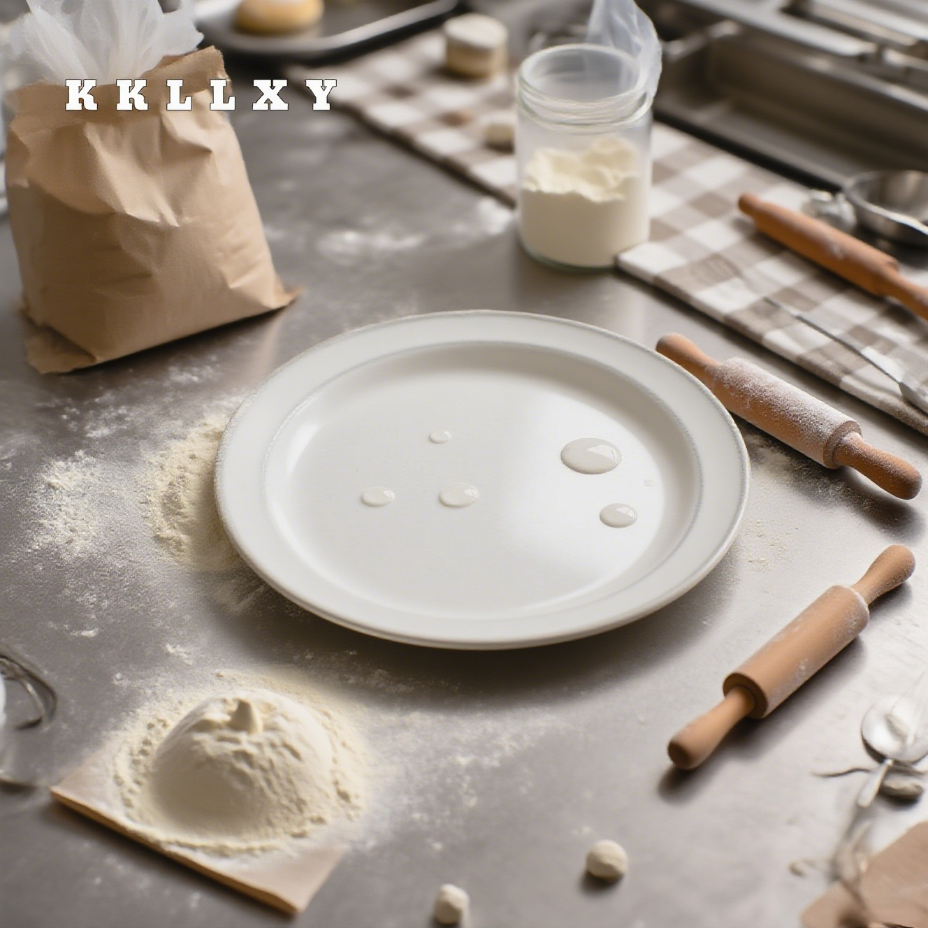 평평한 접시 위에 담긴 음식