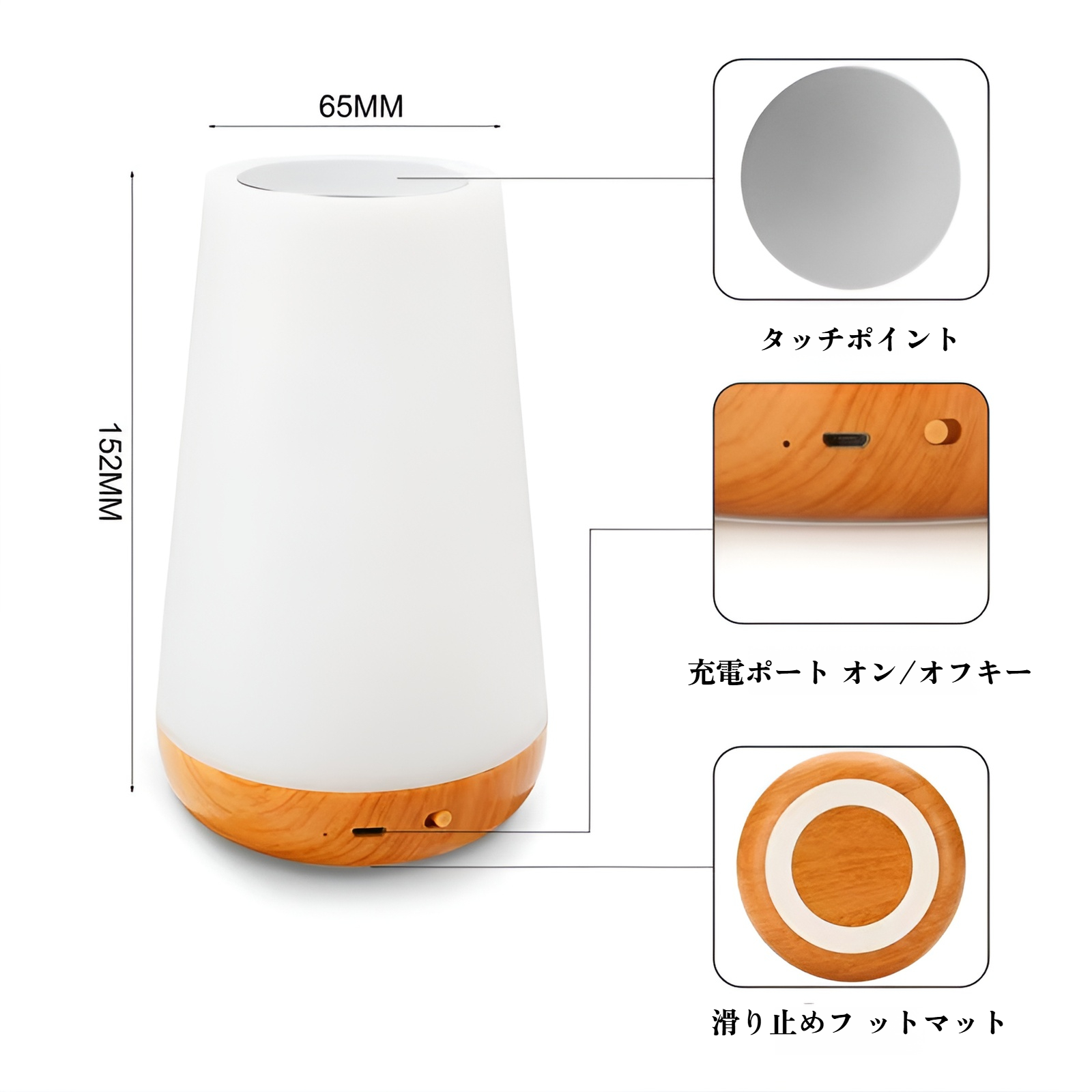 おしゃれなパットテーブルランプ