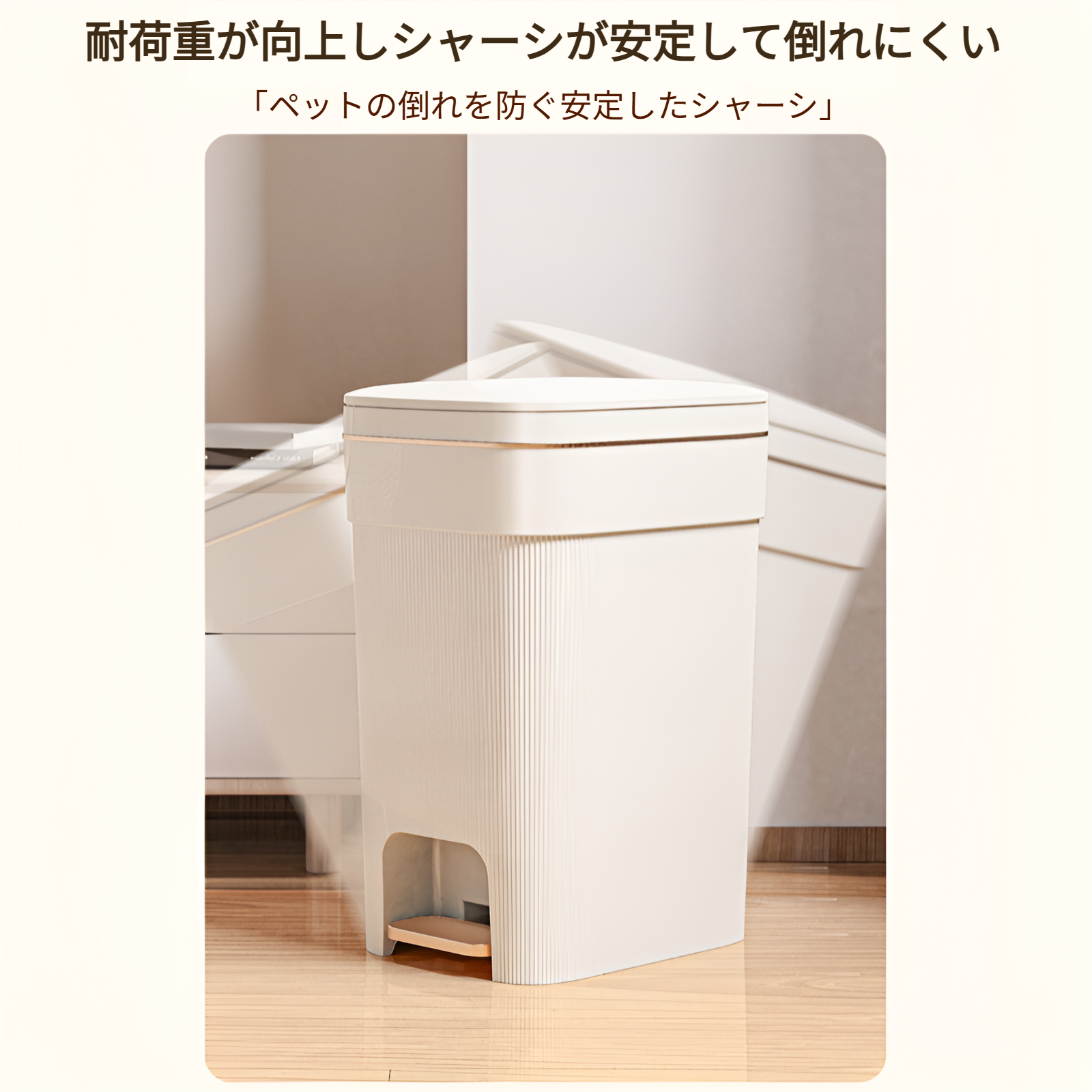 家庭用キッチンゴミ箱縦型パターン大容量ゴミ箱リビングルームバスルームゴミ箱蓋付きトイレゴミ箱寝室大型ゴミ箱高級ゴミ箱