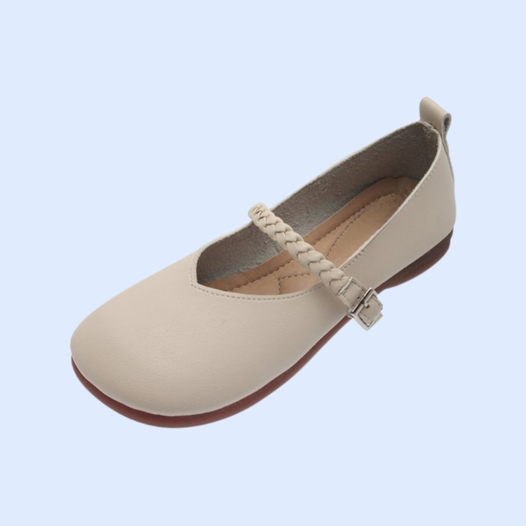 スクエアトゥフラットシューズ