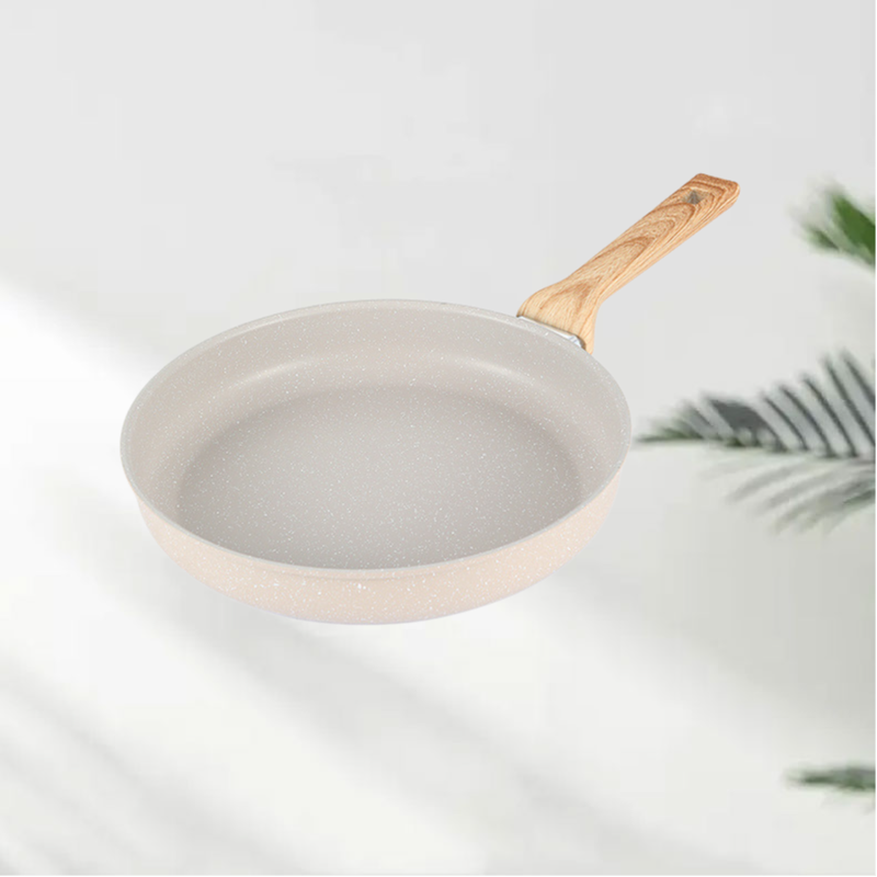 フライパン 麦飯石ステーキフライパン 多機能家庭用パンケーキフライパン ノンスティックパン 滑らか ユニバーサル 軽量 お手入れ簡単 丈夫 耐摩耗性