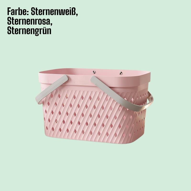 Tragbarer Badekorb aus Kunststoff, kleiner Korb, Aufbewahrungskorb