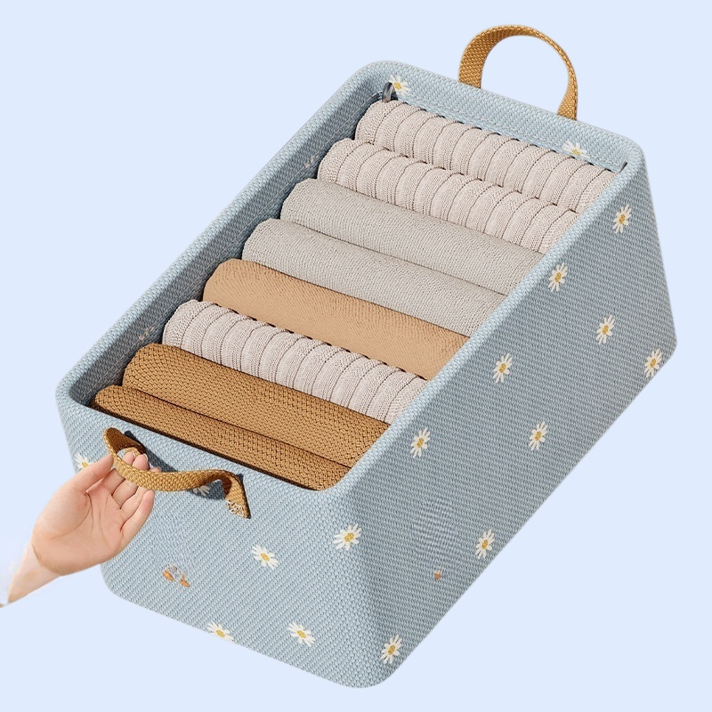 صندوق تخزين الملابس من القماش بنمط الأدراج، صندوق تنظيم لخزانة الملابس