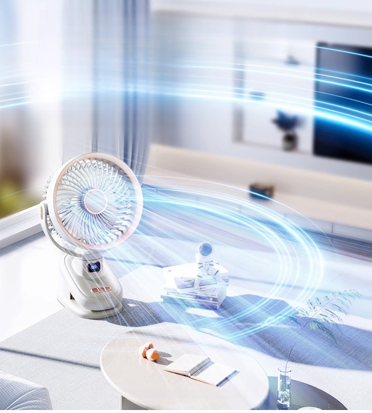 ポータブルクリップ式扇風機