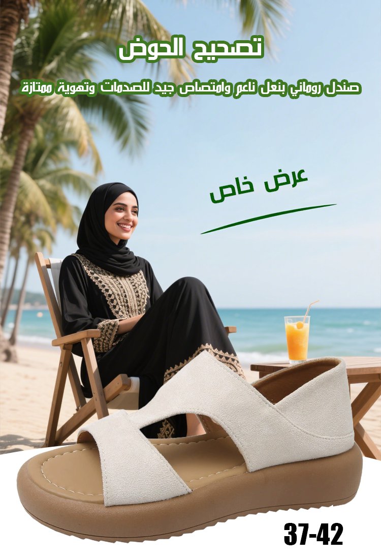 【تصحيح الحوض】صندل روماني بنعل ناعم وامتصاص جيد للصدمات وتهوية ممتازة