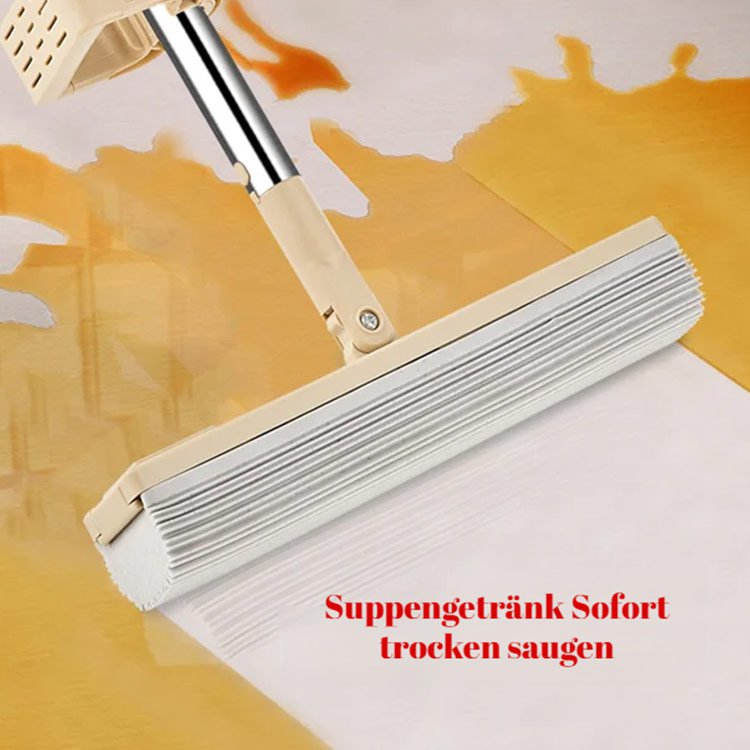 Rotatable Sponge Mop Dust Push No Hand Wash Cleaning Tool