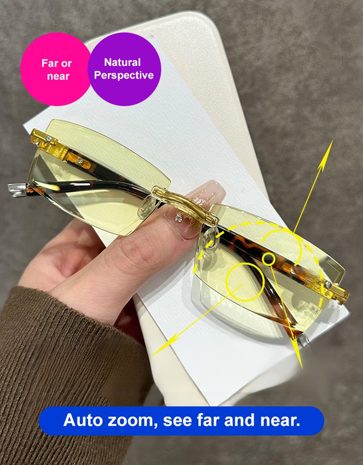 Smart zoom night vision reading glasses