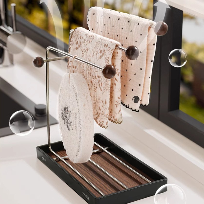 Kuchyňský odtokový stojan v evropském stylu z nerezové oceli pro domácí police na pracovní desce