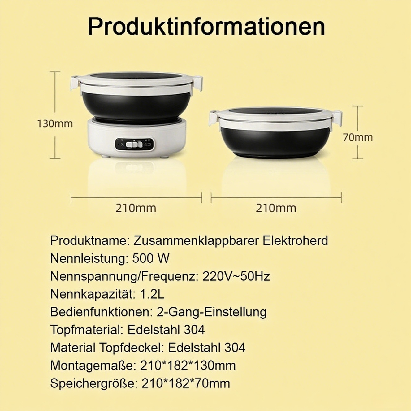 Tragbarer Edelstahl-Klappkocher für Reisen und Outdoor – Der König der mobilen Kochgeräte