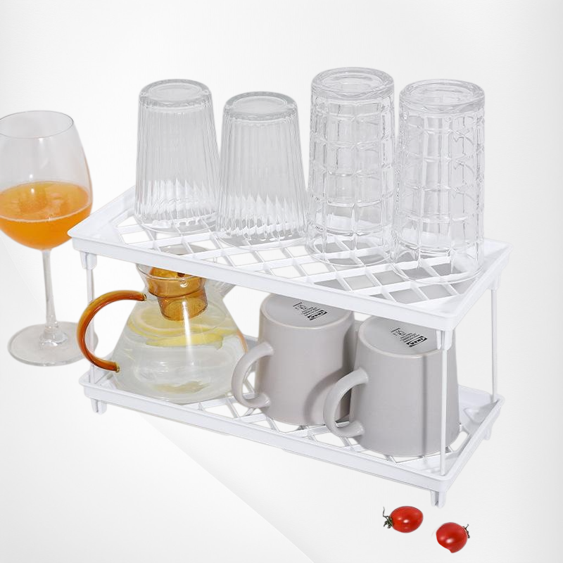 折り畳み式卓上収納ラック バスルームキッチン化粧品雑貨整理ラック