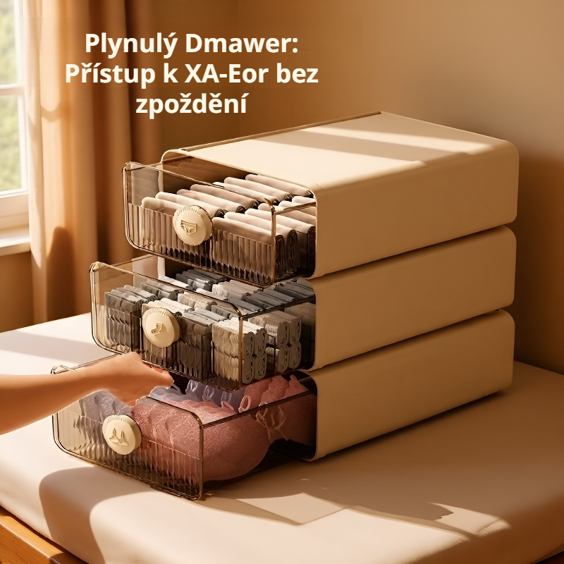  Zásuvkový organizér na oblečení a ponožky