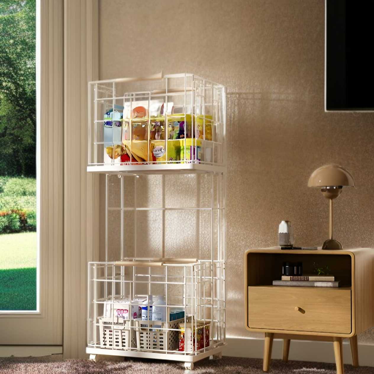 取り外し可能な汚れた衣類収納バスケット 北欧風ホーム 二層汚れた衣類バスケット 家庭用ラック バスルーム 取り外し可能な汚れた衣類収納バスケット ブルー 汚れた衣類