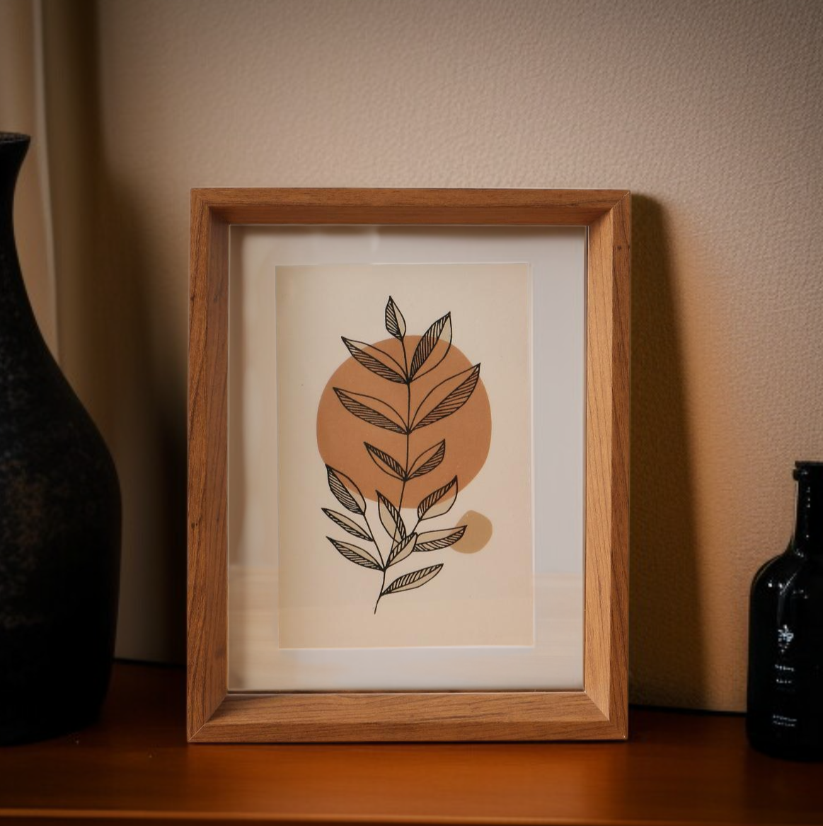 Double-sided transparent acrylic photo frame display stand