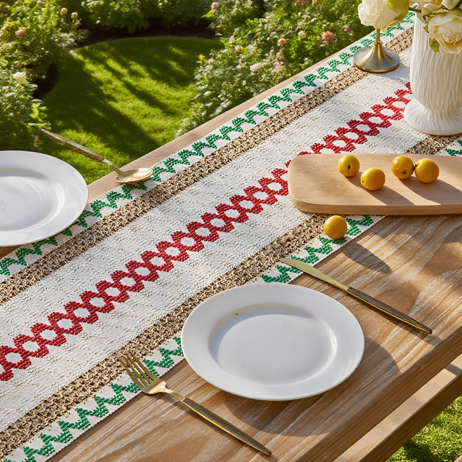 高級感フリンジ付きテーブルフラッグ