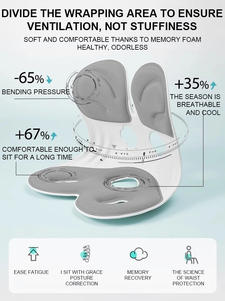 Ergonomic Posture-Correcting Lumbar Support Chair