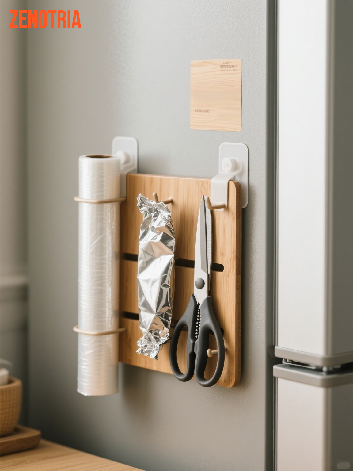 穴開け不要の吸盤式壁掛けモップホルダー