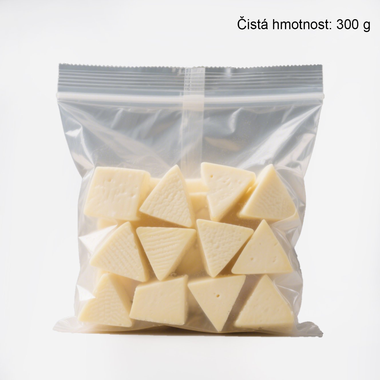 Jemný sýr 300g na dřevěné desce