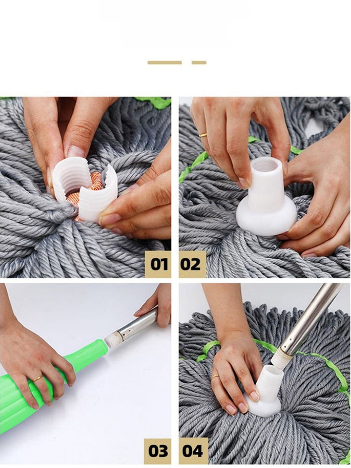 대나무 섬유 회전식 대걸레