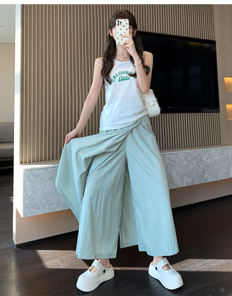 レディース夏用スカートパンツの快適な着心地