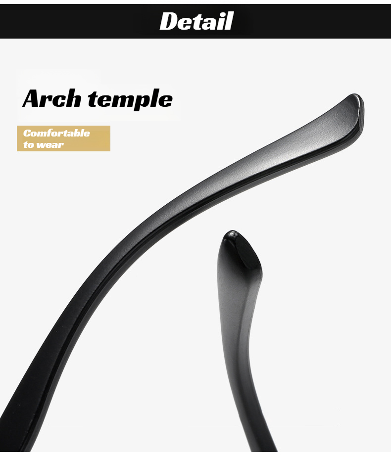 Anti-blue light half frame glasses for comfortable reading