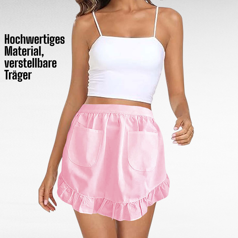 Niedliche Schürze im Prinzessinnen-Stil für die Küche und den Haushalt