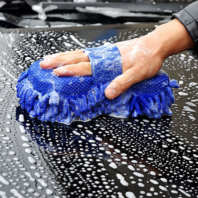 Chenille gloves car wash gloves car cleaning cloth coral polyp