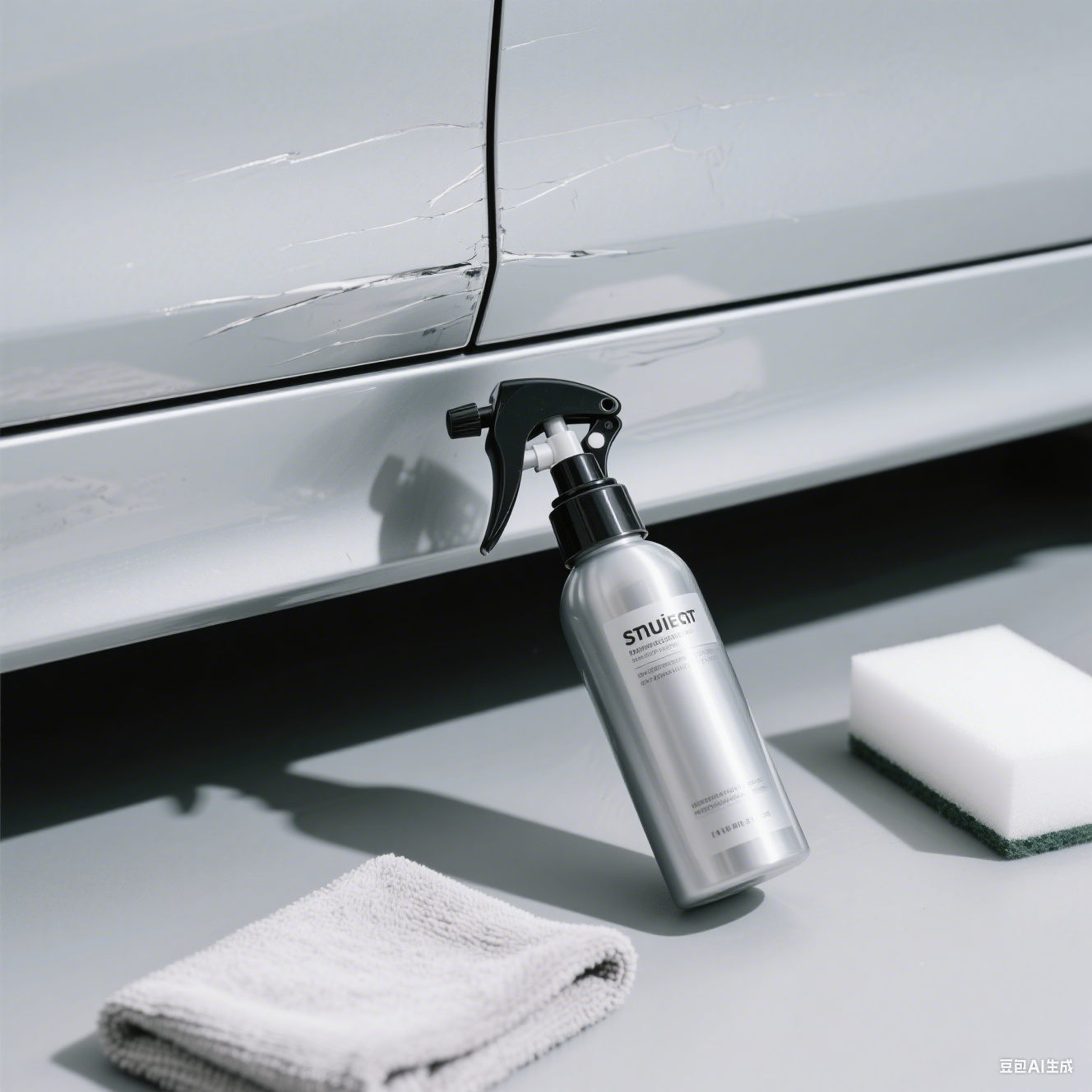 Remoción de rayones de carro en aerosol