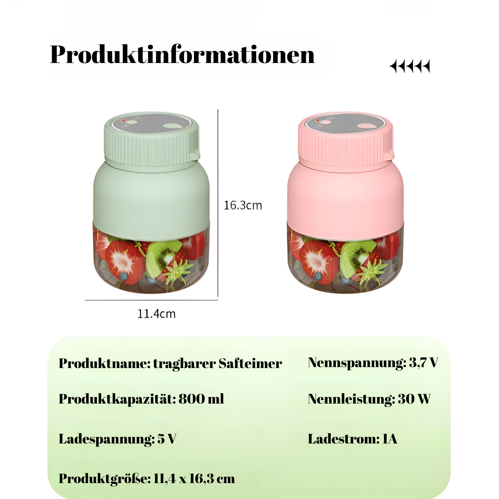 Neuer Ton-Ton-Entsafterbecher, multifunktionaler, frischer Saft, kabelloser, tragbarer Entsafter für