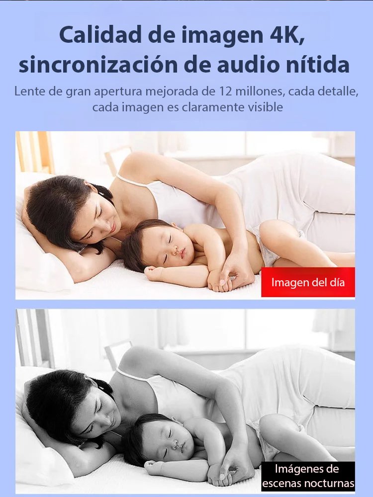 【Modelo mejorado ultra discreto】 Cámara sin necesidad de enchufarla.